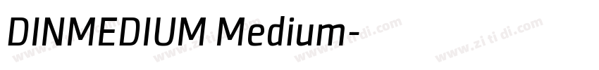 DINMEDIUM Medium字体转换